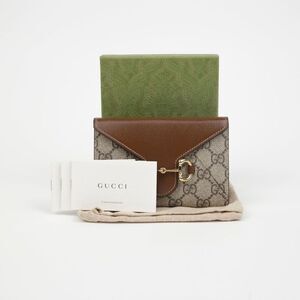 Horsebit Card Case Wallet